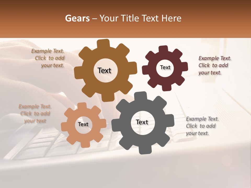 Type Text On The Keyboard PowerPoint Template