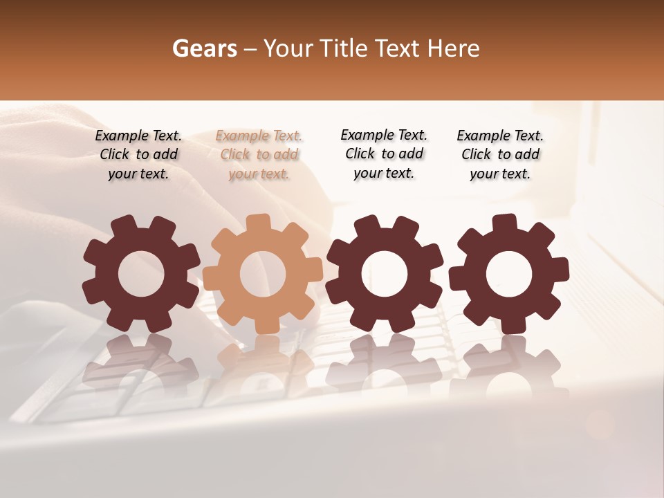 Type Text On The Keyboard PowerPoint Template