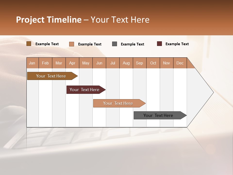 Type Text On The Keyboard PowerPoint Template