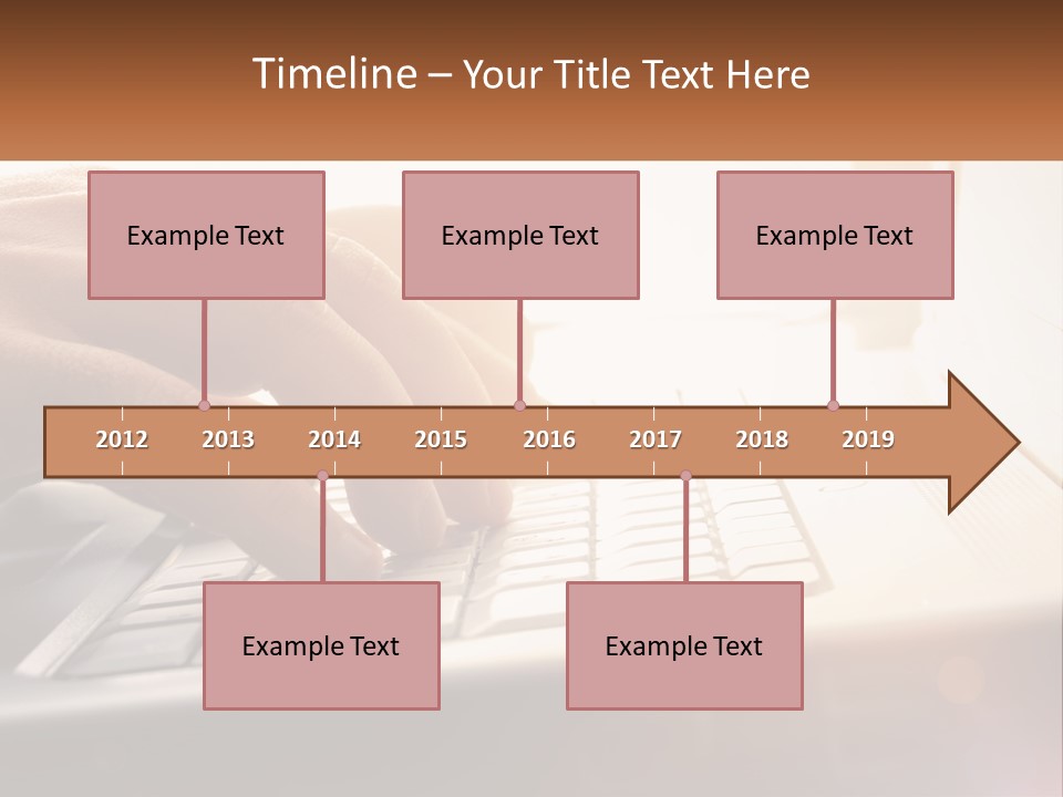 Type Text On The Keyboard PowerPoint Template