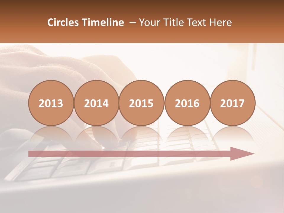 Type Text On The Keyboard PowerPoint Template