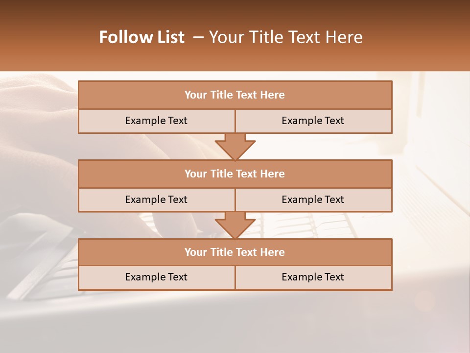 Type Text On The Keyboard PowerPoint Template
