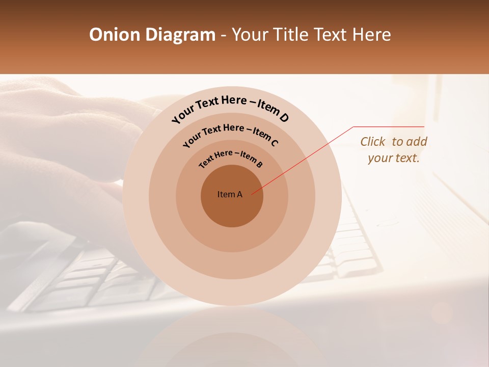 Type Text On The Keyboard PowerPoint Template