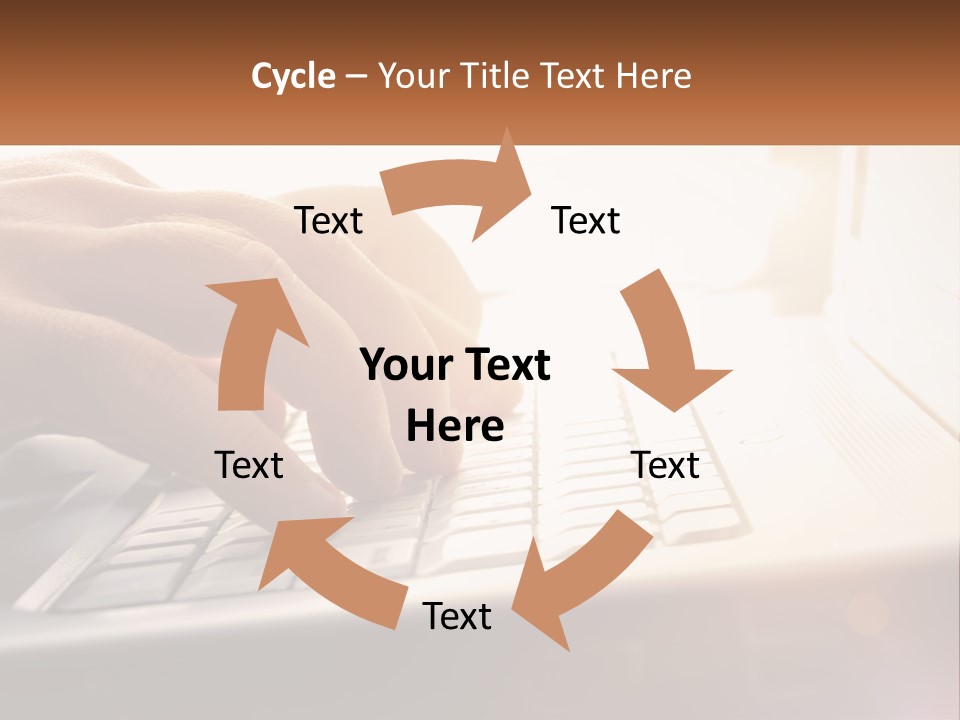 Type Text On The Keyboard PowerPoint Template
