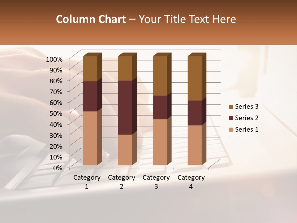 Type Text On The Keyboard PowerPoint Template