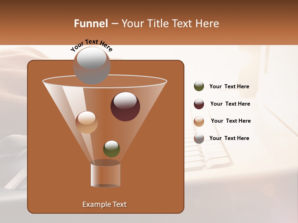 Type Text On The Keyboard PowerPoint Template