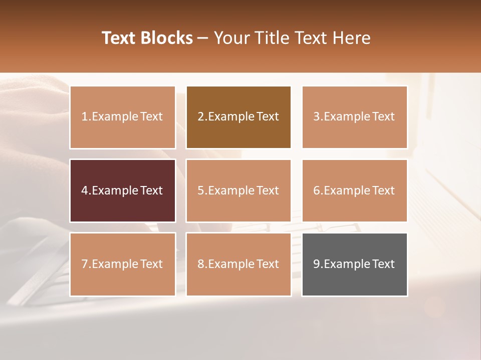 Type Text On The Keyboard PowerPoint Template
