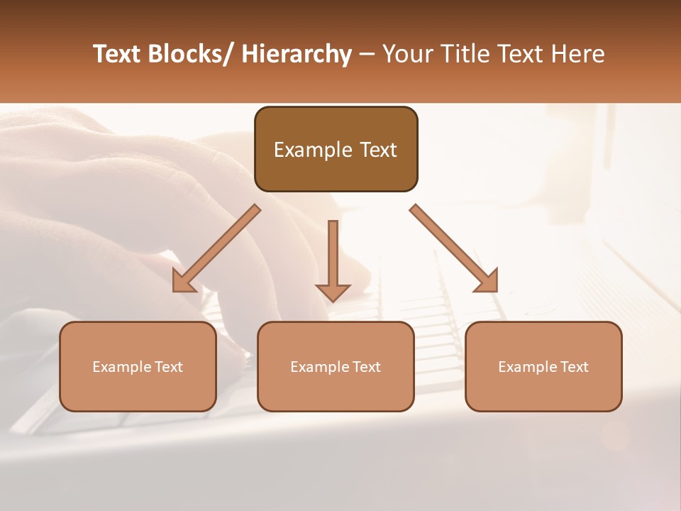 Type Text On The Keyboard PowerPoint Template
