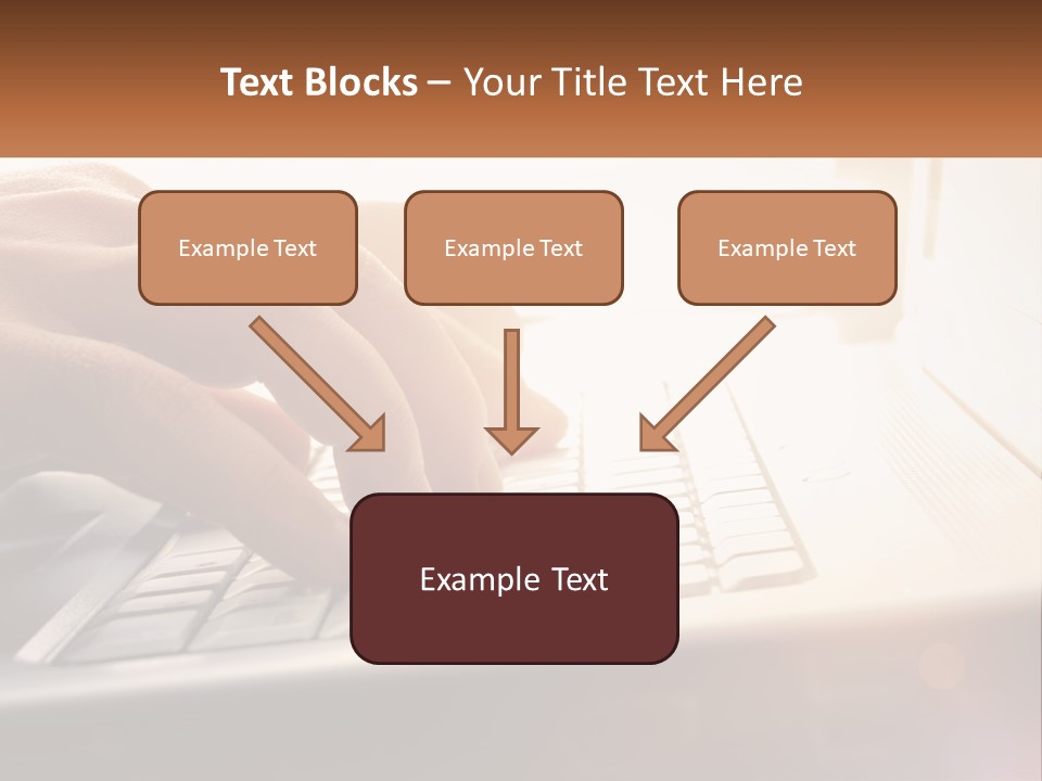 Type Text On The Keyboard PowerPoint Template