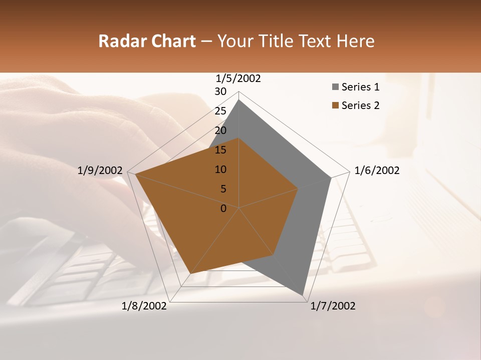 Type Text On The Keyboard PowerPoint Template