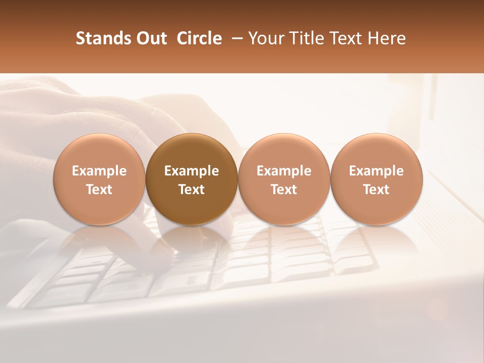 Type Text On The Keyboard PowerPoint Template