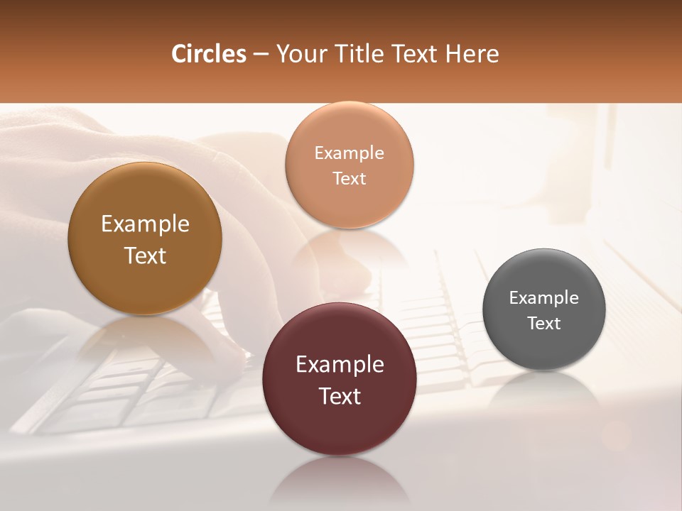 Type Text On The Keyboard PowerPoint Template