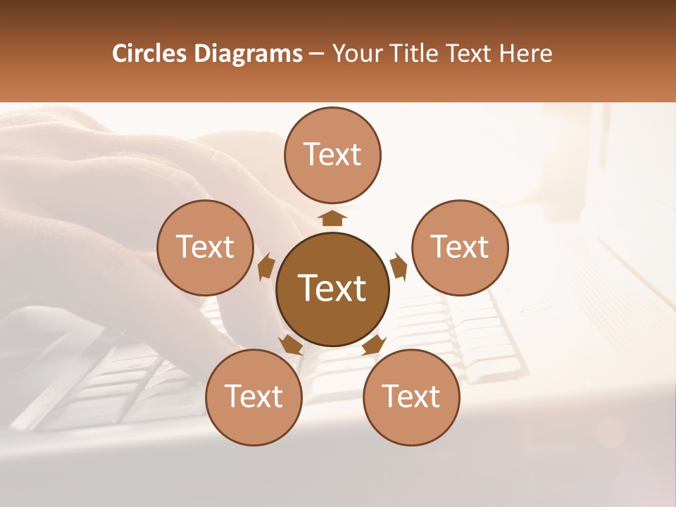 Type Text On The Keyboard PowerPoint Template