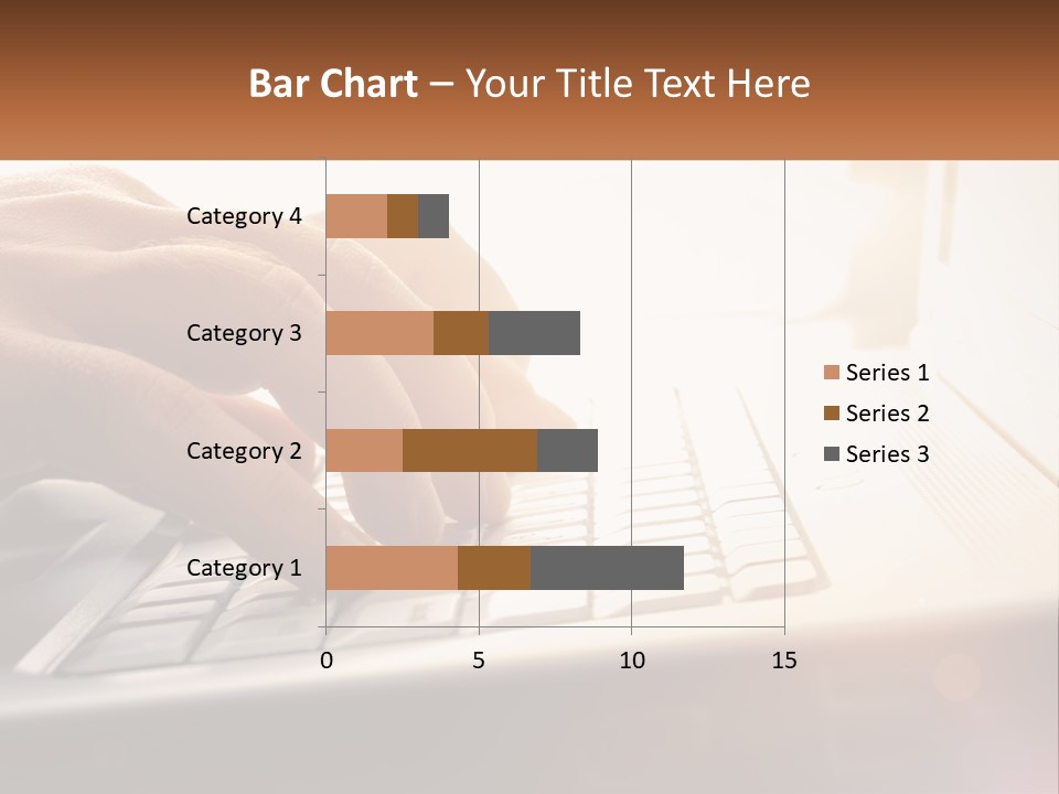 Type Text On The Keyboard PowerPoint Template