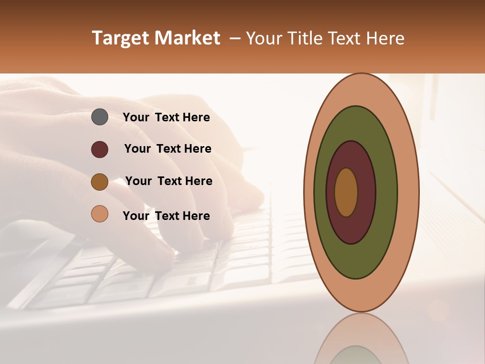 Type Text On The Keyboard PowerPoint Template