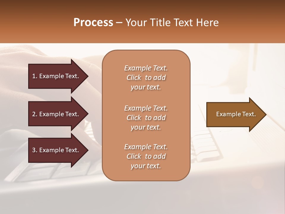 Type Text On The Keyboard PowerPoint Template