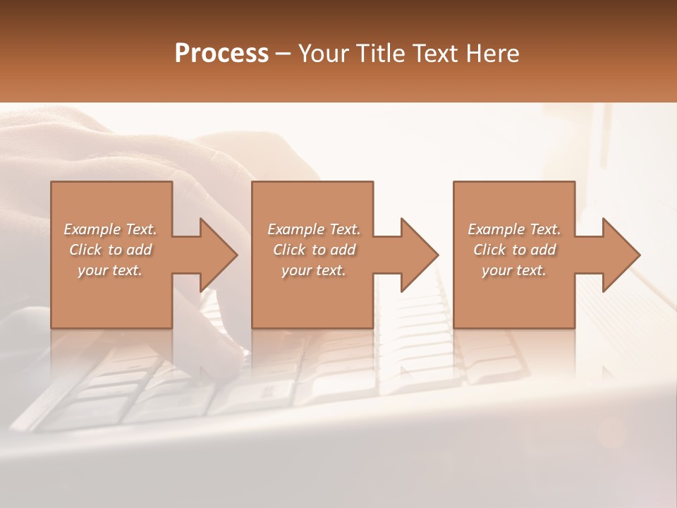 Type Text On The Keyboard PowerPoint Template