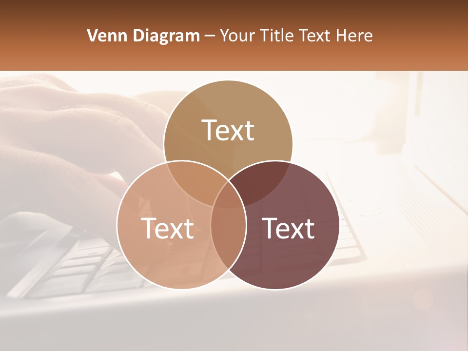 Type Text On The Keyboard PowerPoint Template