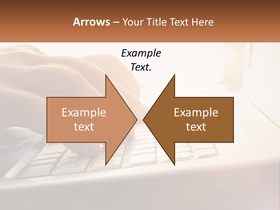 Type Text On The Keyboard PowerPoint Template