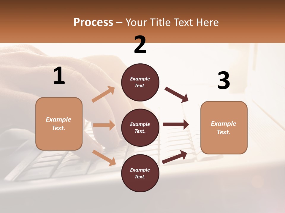Type Text On The Keyboard PowerPoint Template