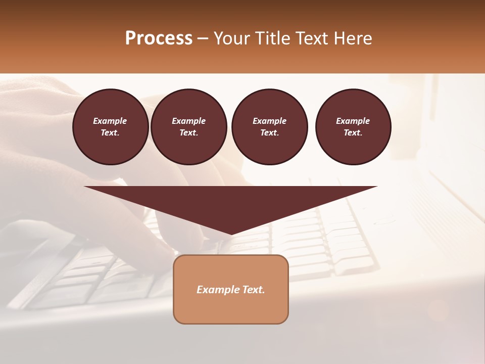 Type Text On The Keyboard PowerPoint Template