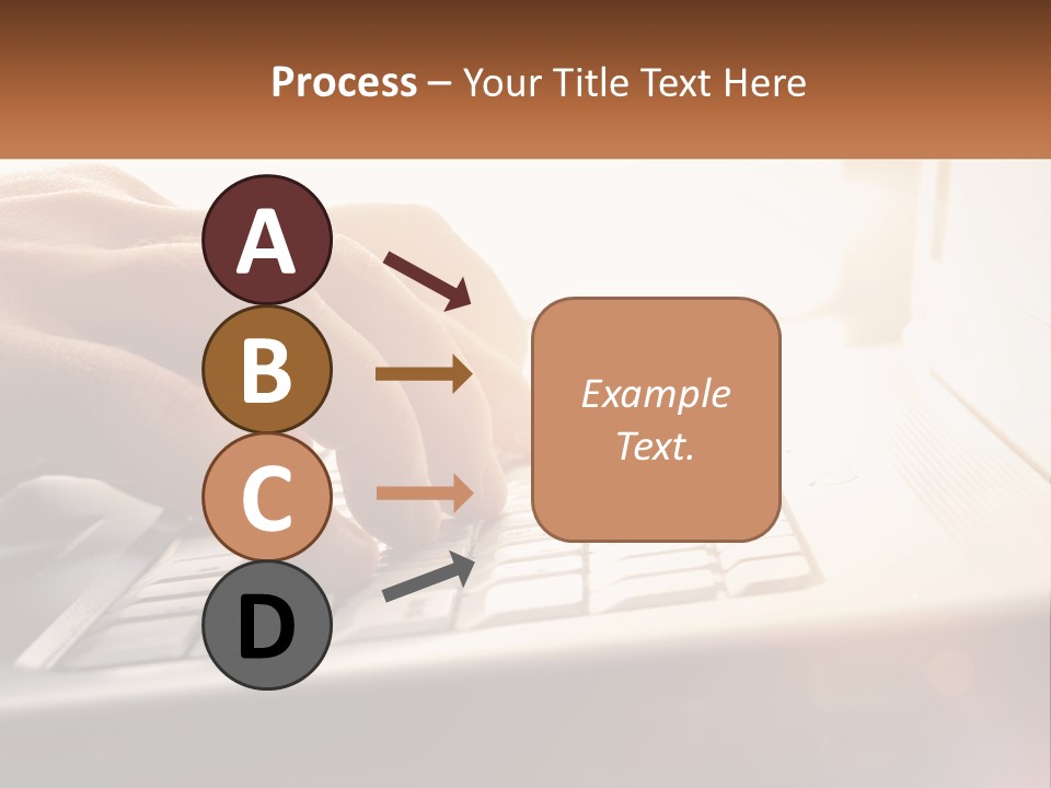 Type Text On The Keyboard PowerPoint Template