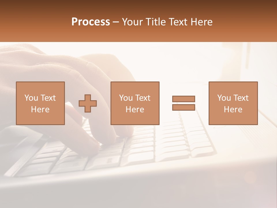 Type Text On The Keyboard PowerPoint Template