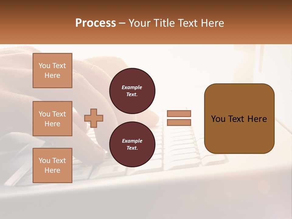 Type Text On The Keyboard PowerPoint Template
