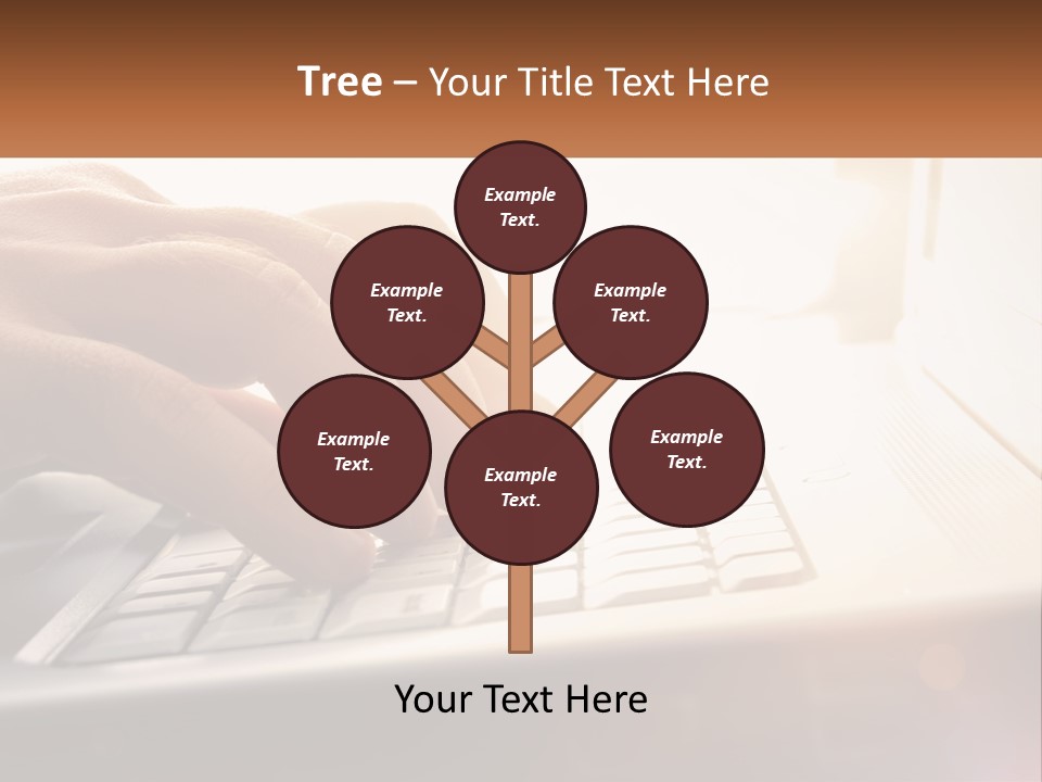 Type Text On The Keyboard PowerPoint Template