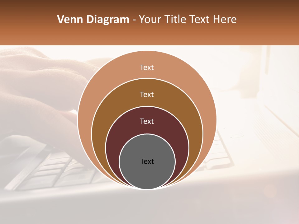 Type Text On The Keyboard PowerPoint Template