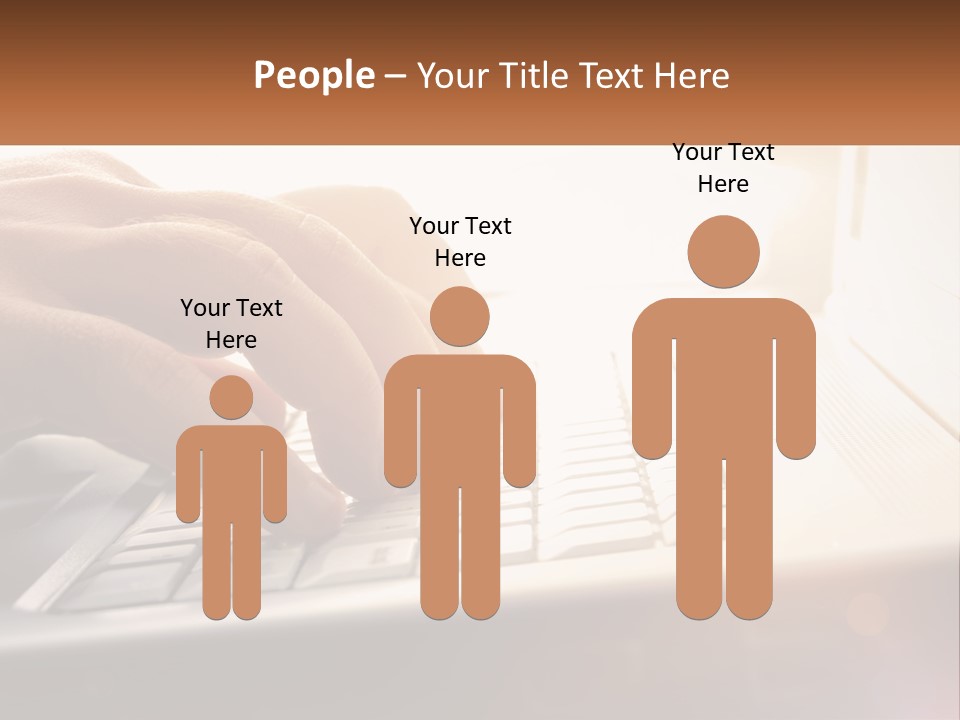 Type Text On The Keyboard PowerPoint Template