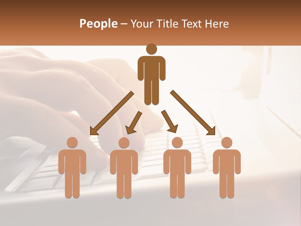 Type Text On The Keyboard PowerPoint Template