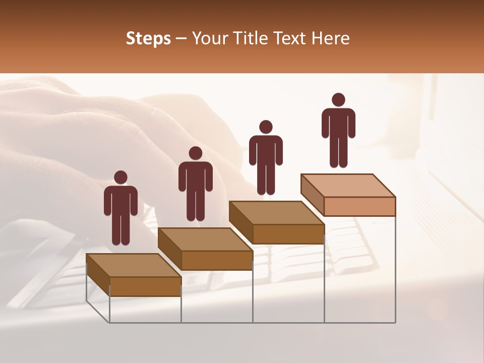 Type Text On The Keyboard PowerPoint Template