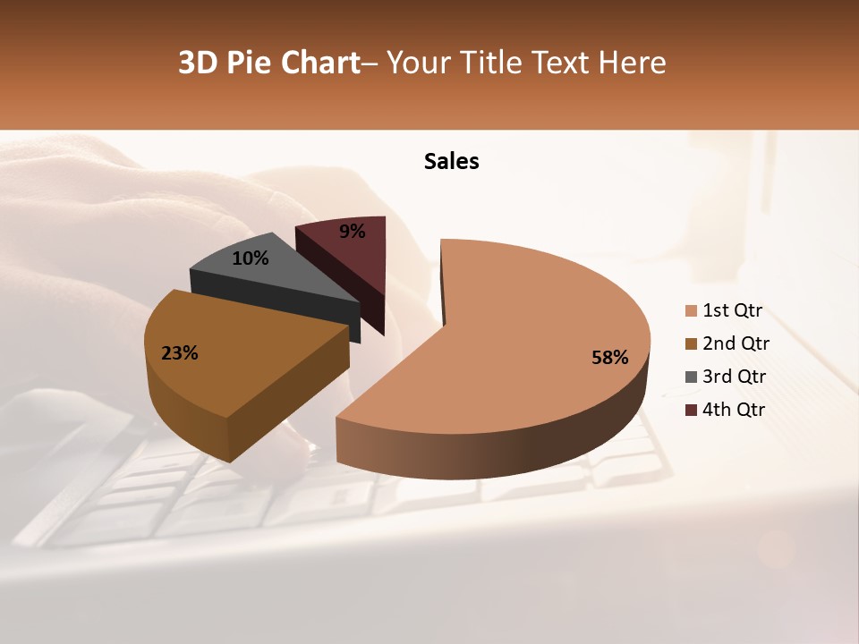 Type Text On The Keyboard PowerPoint Template