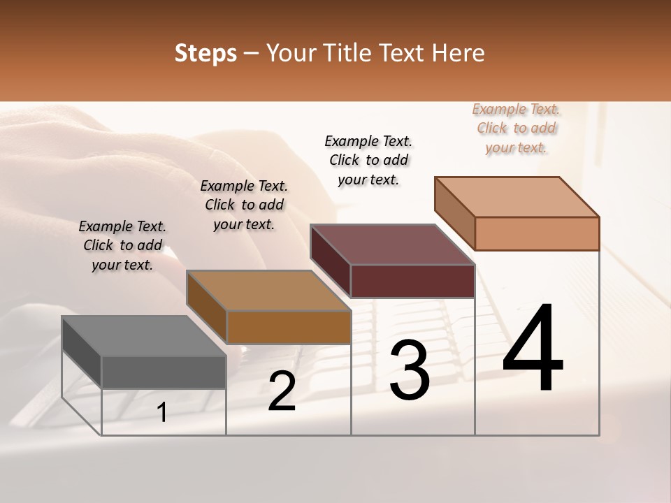 Type Text On The Keyboard PowerPoint Template