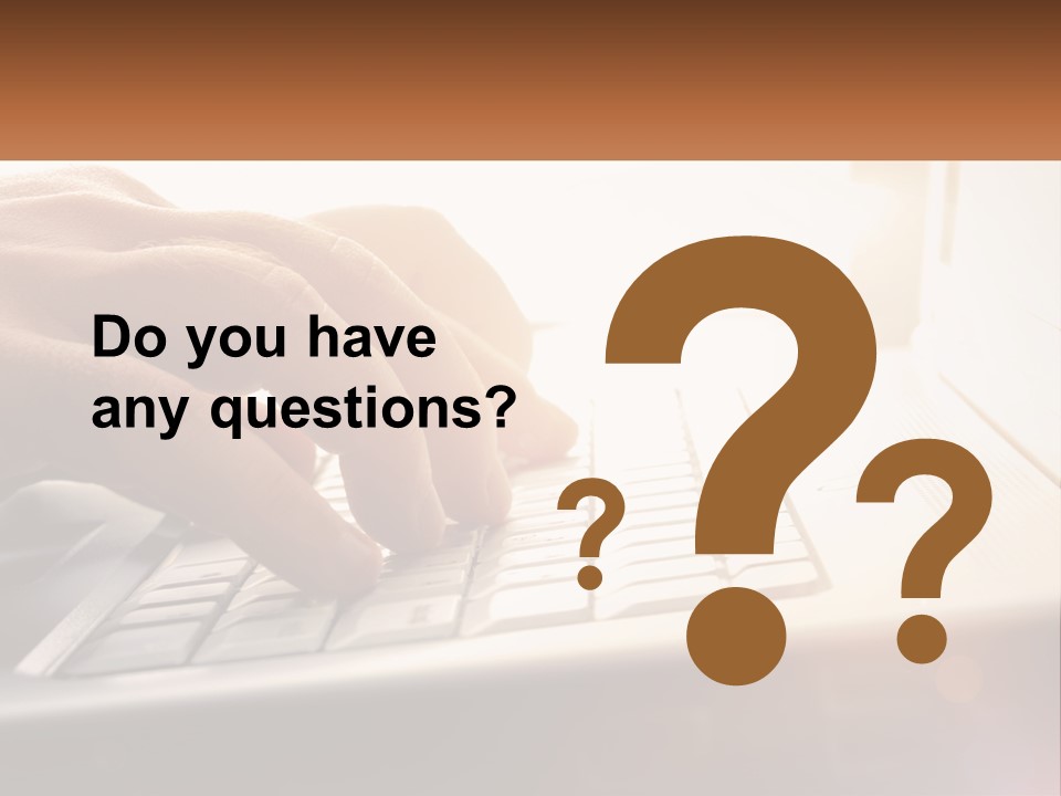 Type Text On The Keyboard PowerPoint Template