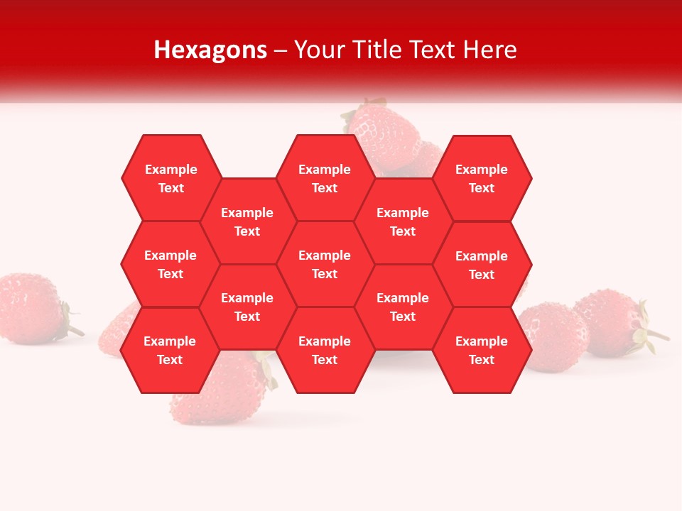 Plate With Strawberries PowerPoint Template