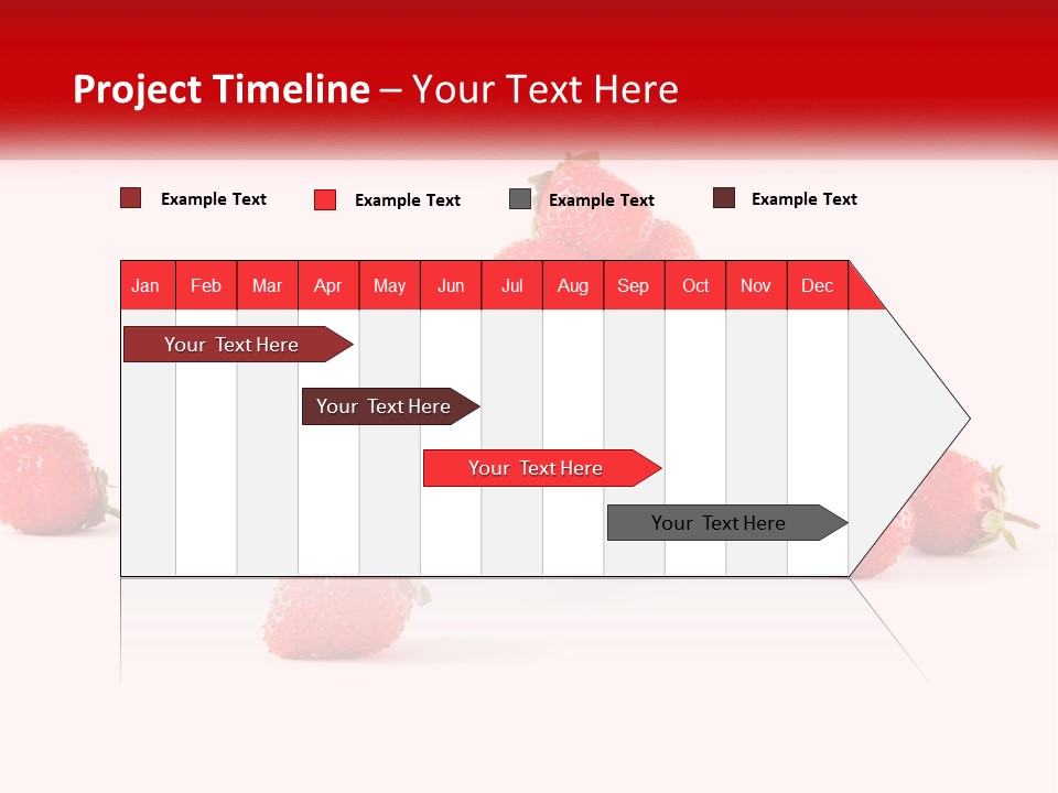 Plate With Strawberries PowerPoint Template