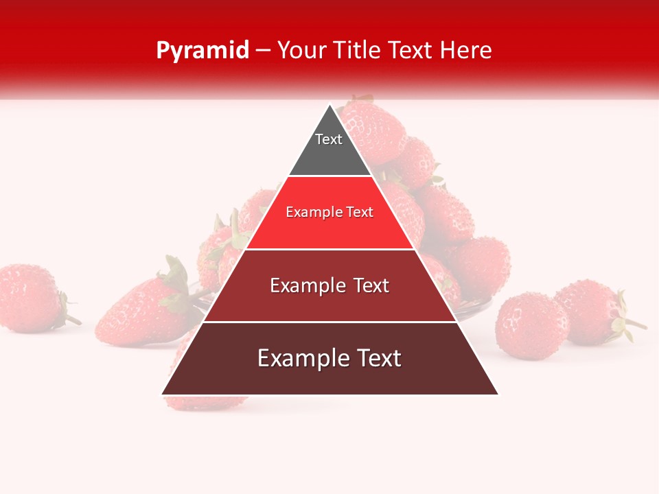Plate With Strawberries PowerPoint Template