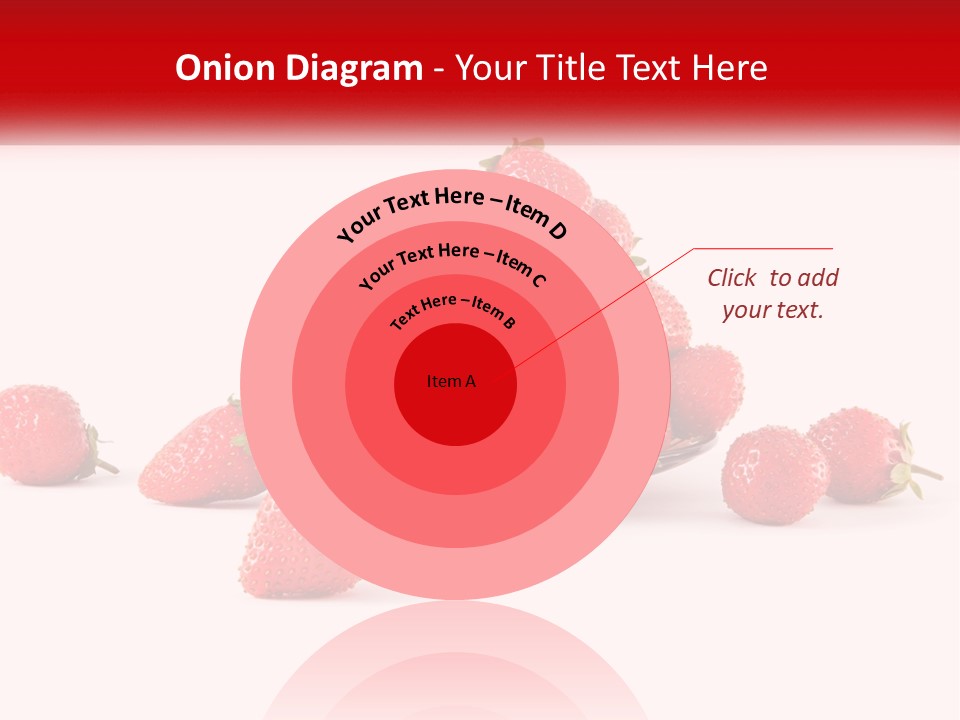 Plate With Strawberries PowerPoint Template