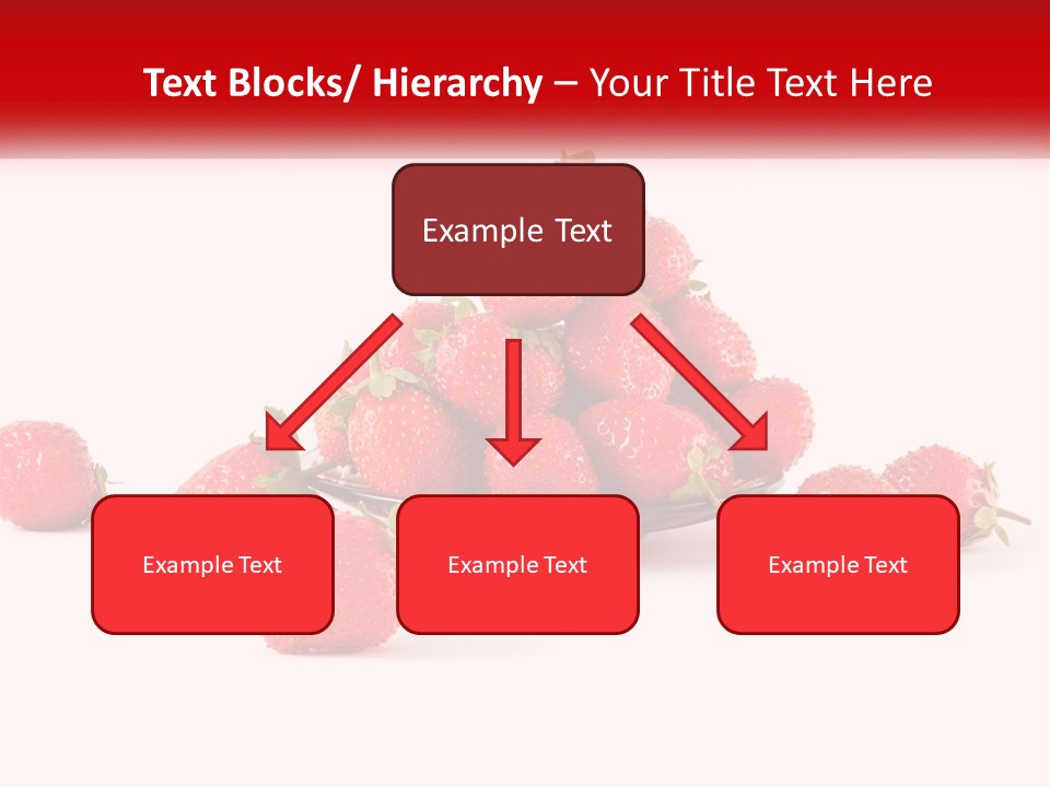 Plate With Strawberries PowerPoint Template