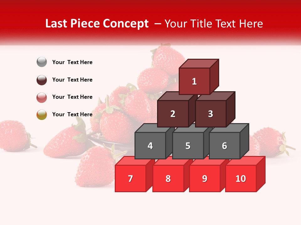 Plate With Strawberries PowerPoint Template