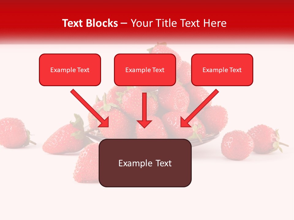 Plate With Strawberries PowerPoint Template