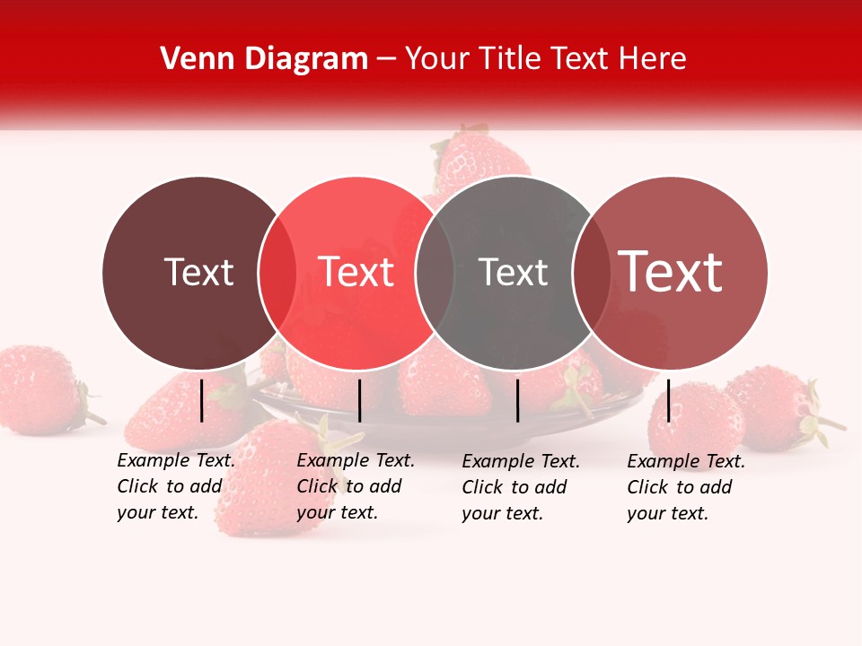 Plate With Strawberries PowerPoint Template