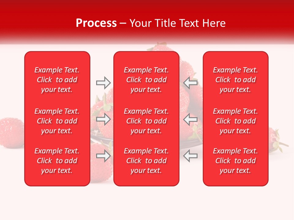 Plate With Strawberries PowerPoint Template