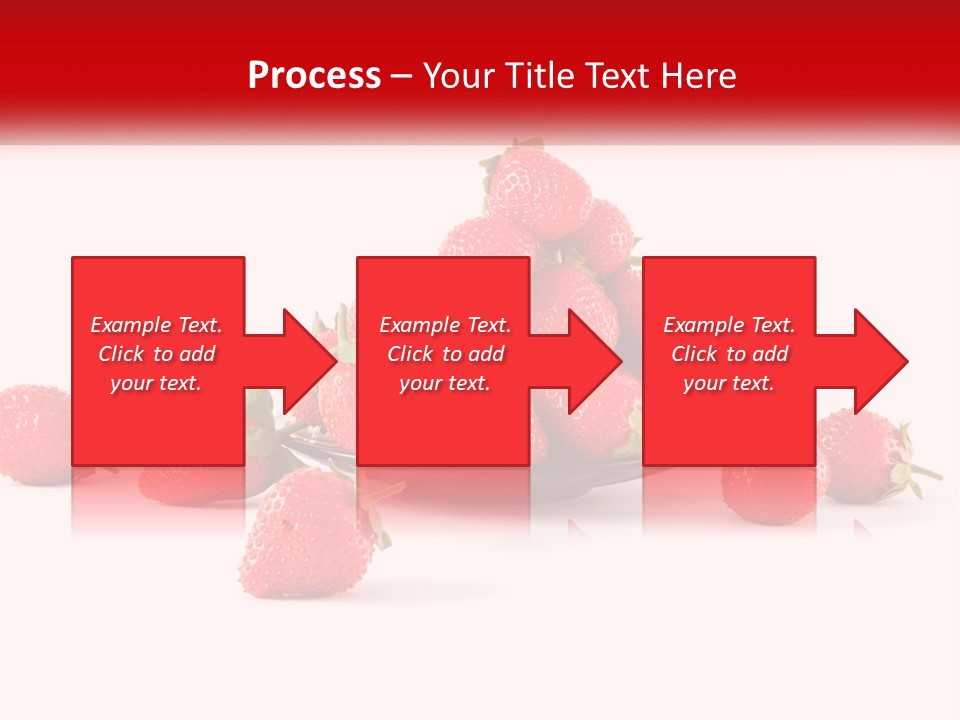 Plate With Strawberries PowerPoint Template
