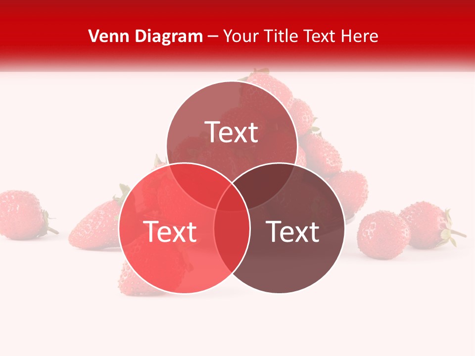 Plate With Strawberries PowerPoint Template