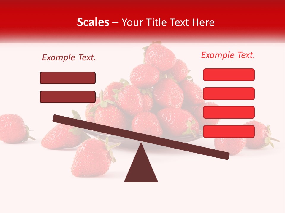 Plate With Strawberries PowerPoint Template