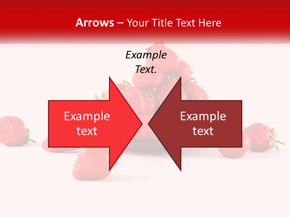 Plate With Strawberries PowerPoint Template