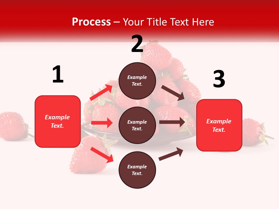 Plate With Strawberries PowerPoint Template